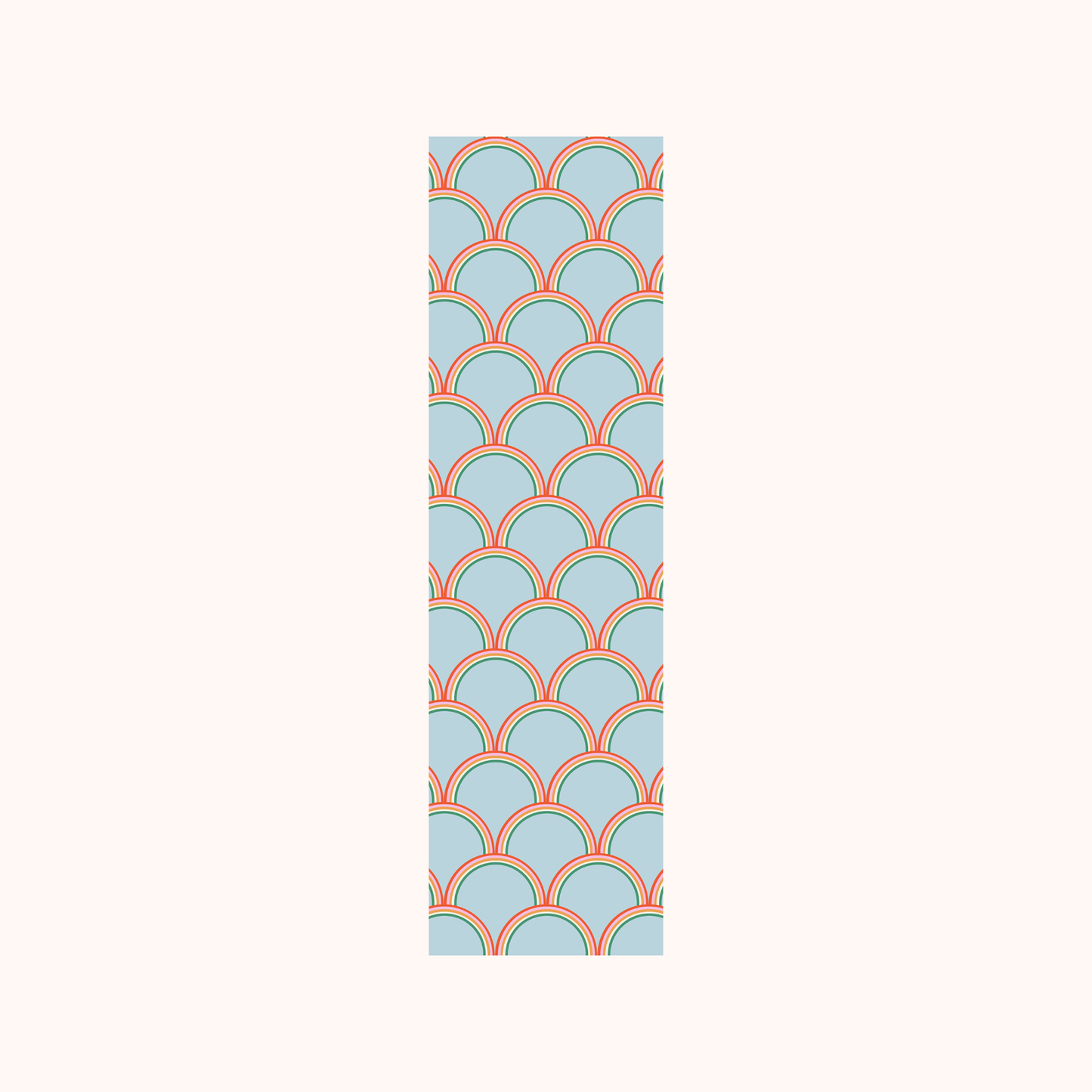 Geometric Pattern Blue Pink Bookmark