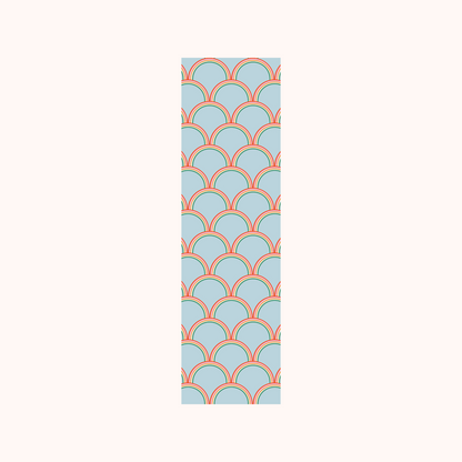 Geometric Pattern Blue Pink Bookmark