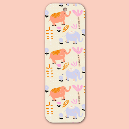 Elephant Pattern Bookmark