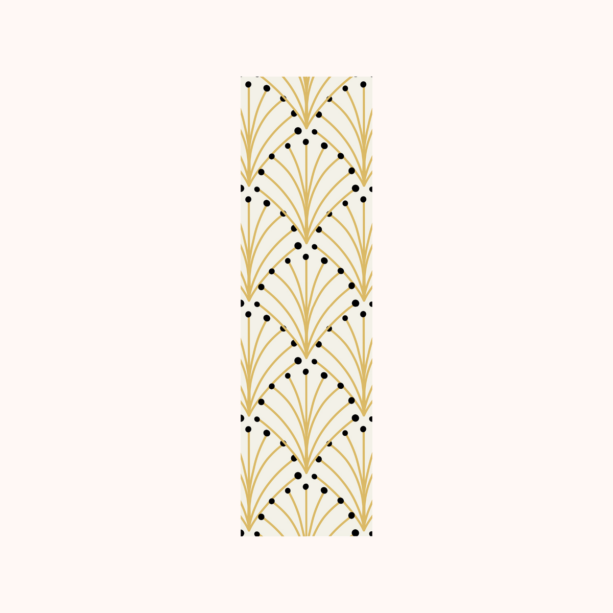 Geometric Yellow Black Bookmark