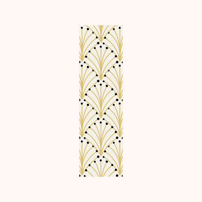 Geometric Yellow Black Bookmark