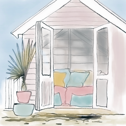 Beach House Illustration
