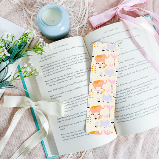 Elephant Pattern Bookmark