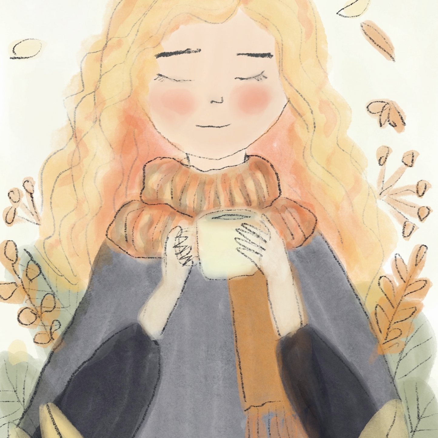 Girl in the Autumn