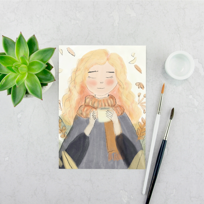 Girl in the Autumn