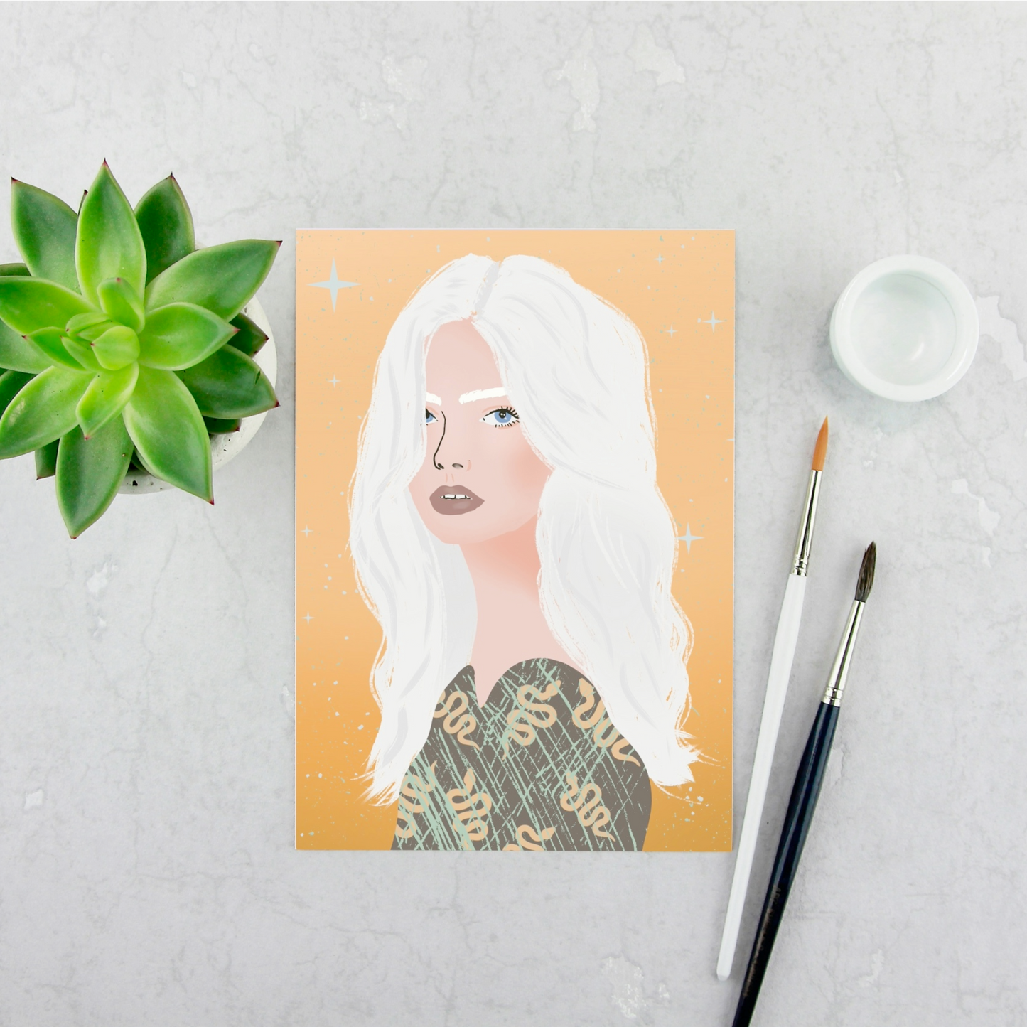 Girl with White Hair