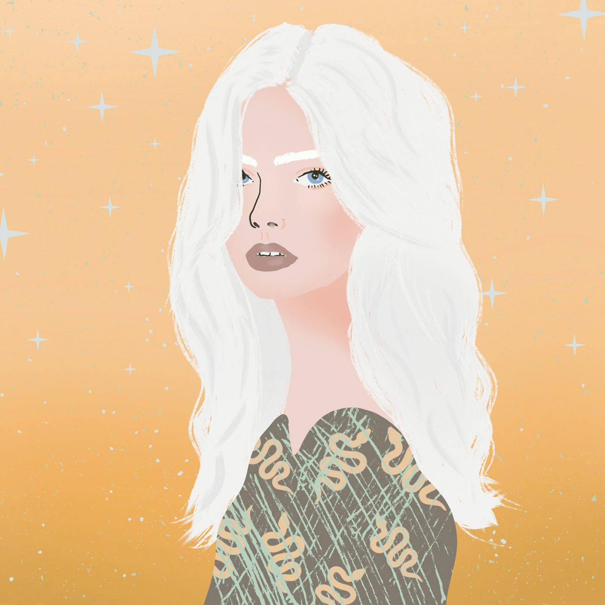 Girl with White Hair