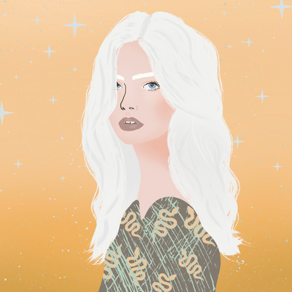 Girl with White Hair