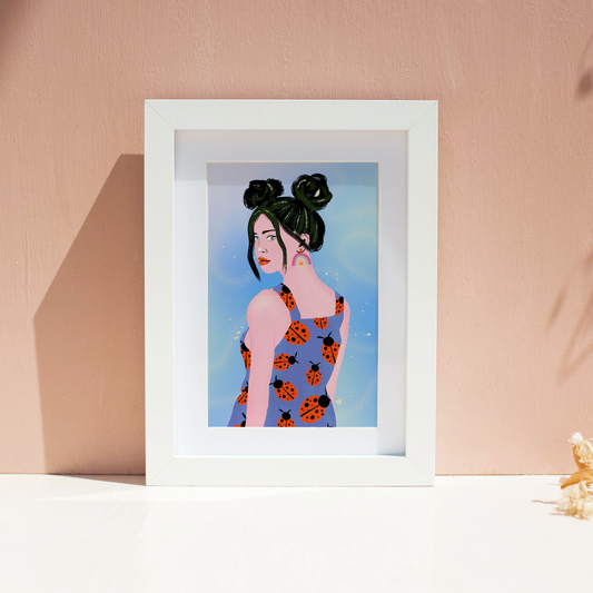 Girl with Space Buns