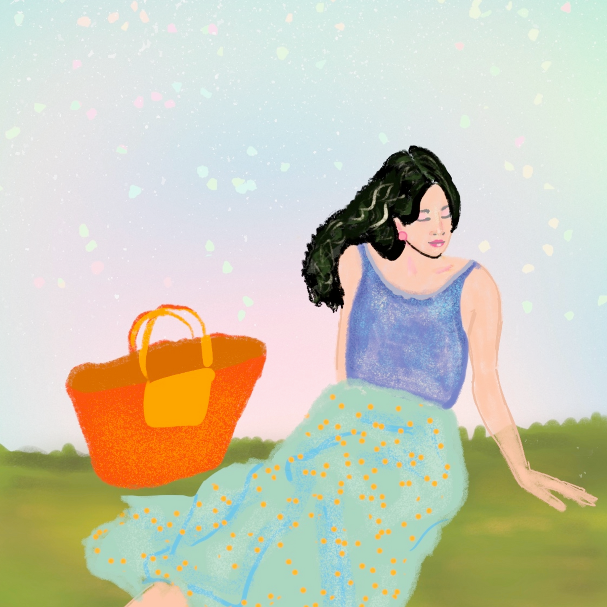 Girl on a Meadow