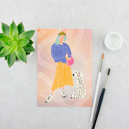 Girl with a Dog
