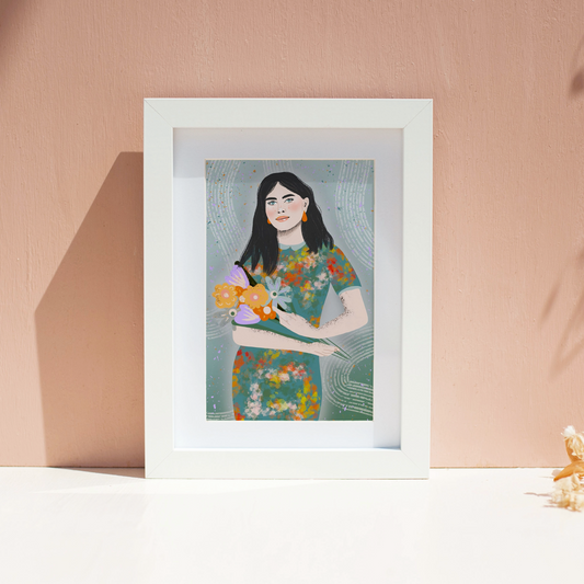 Girl with Flowers