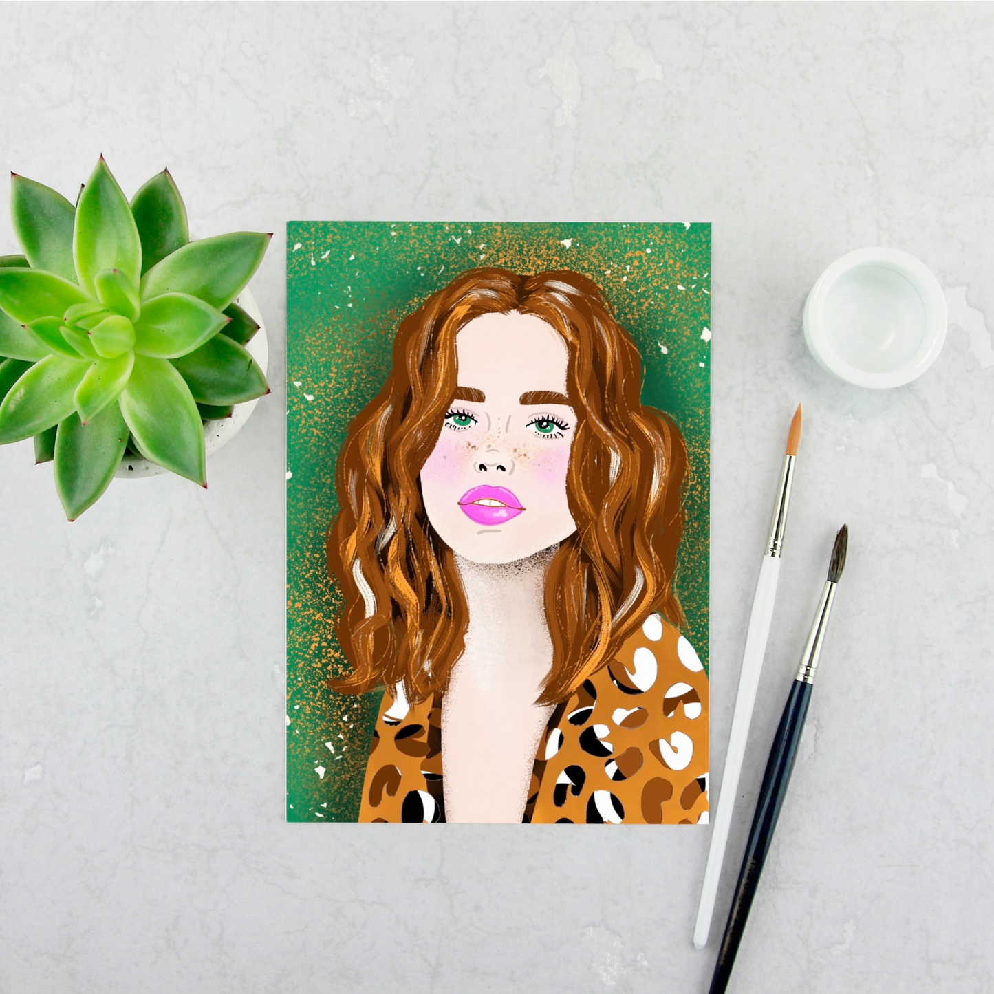 Girl with Long Brown Hair