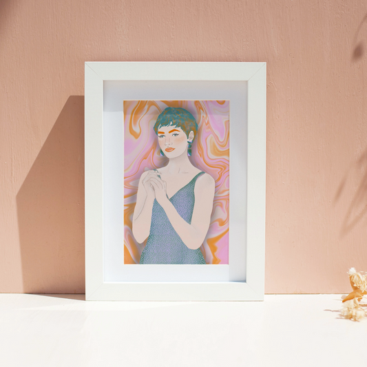 Girl with Turquoise Hair