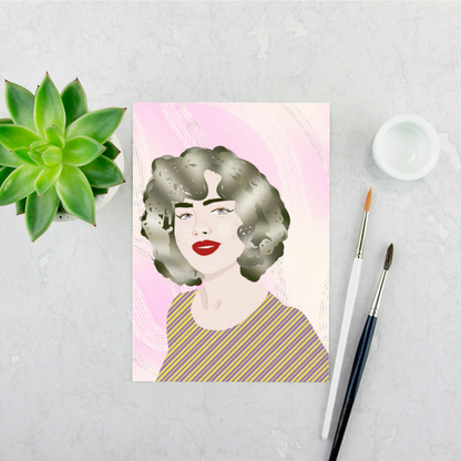 Girl with Red Lipstick