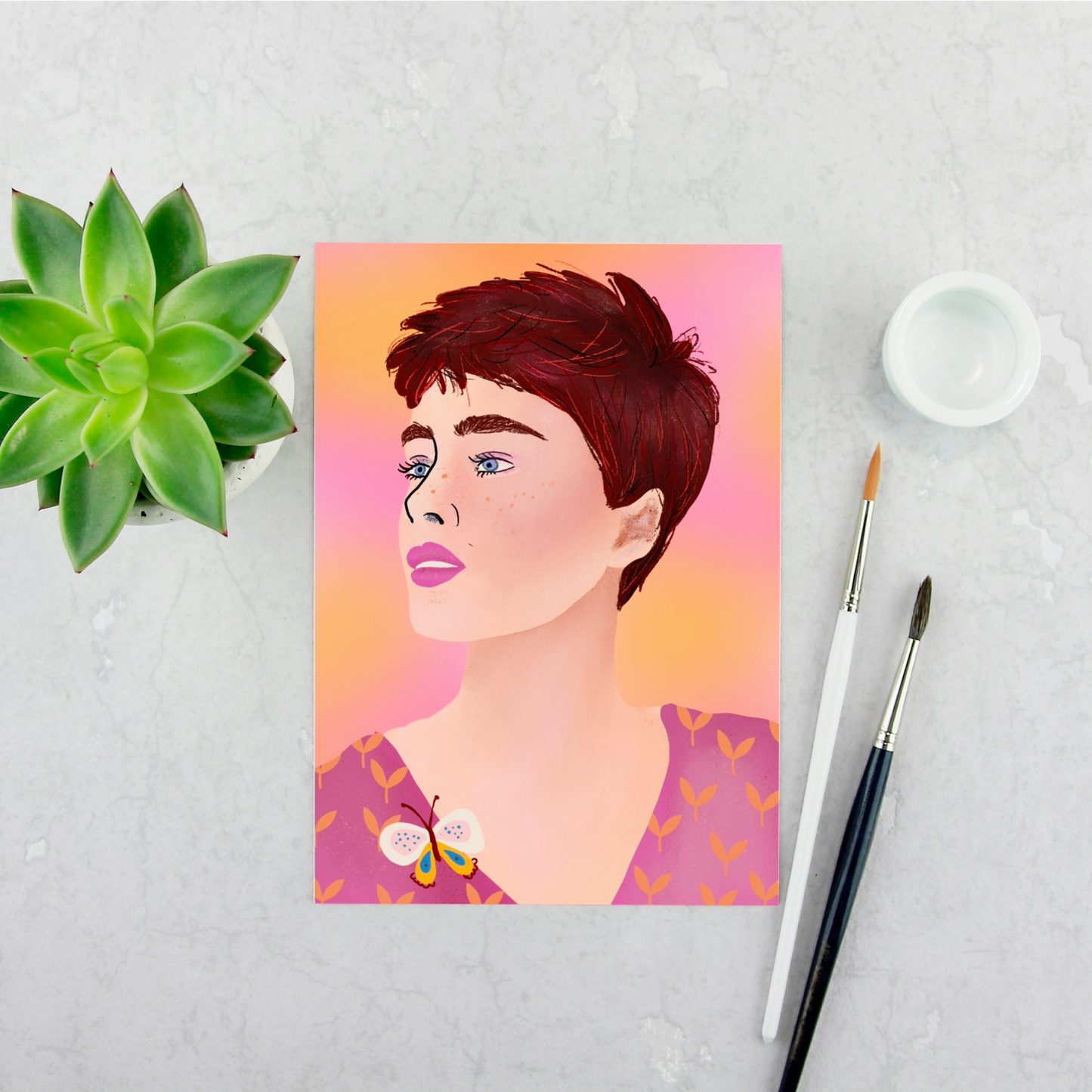 Girl with Pixie Haircut