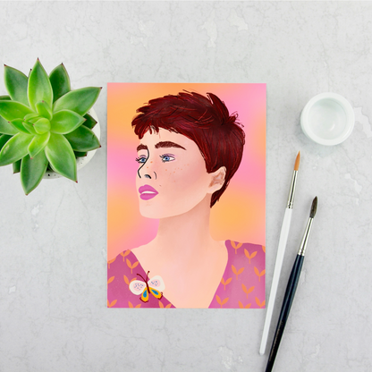 Girl with Pixie Haircut