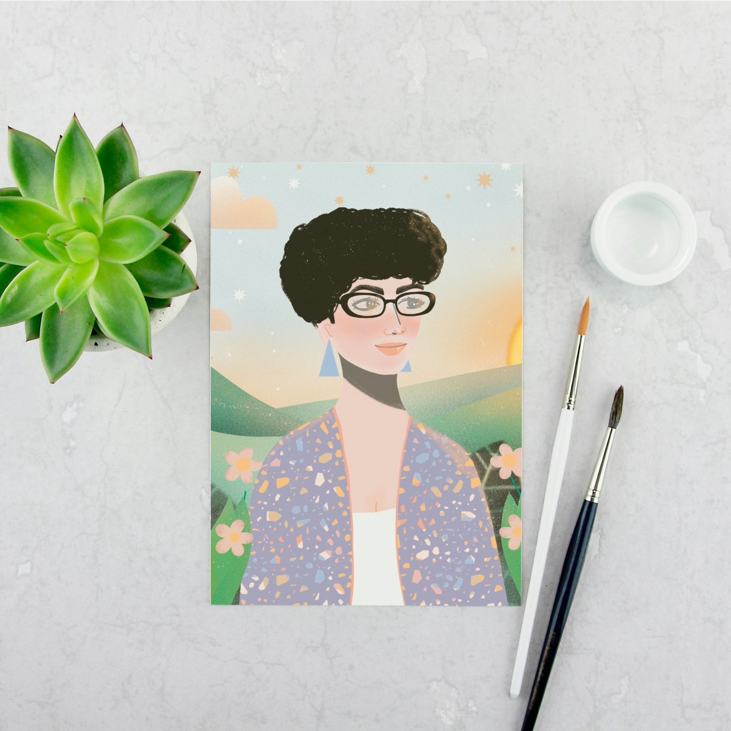 Countryside Girl Print