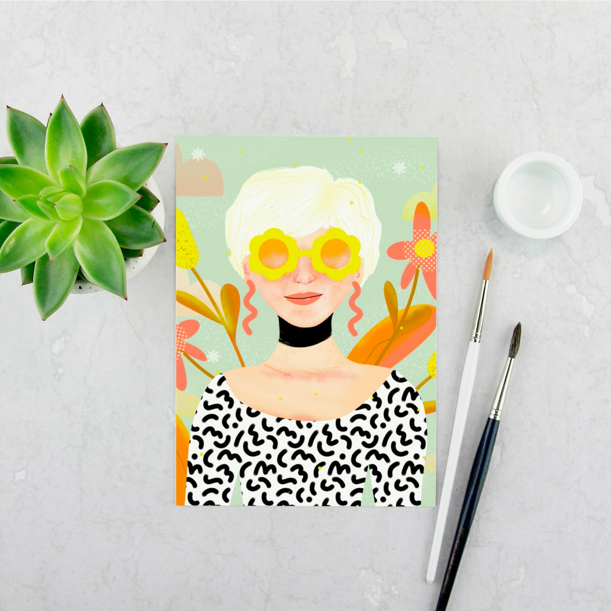 Groovy Sunglasses Print