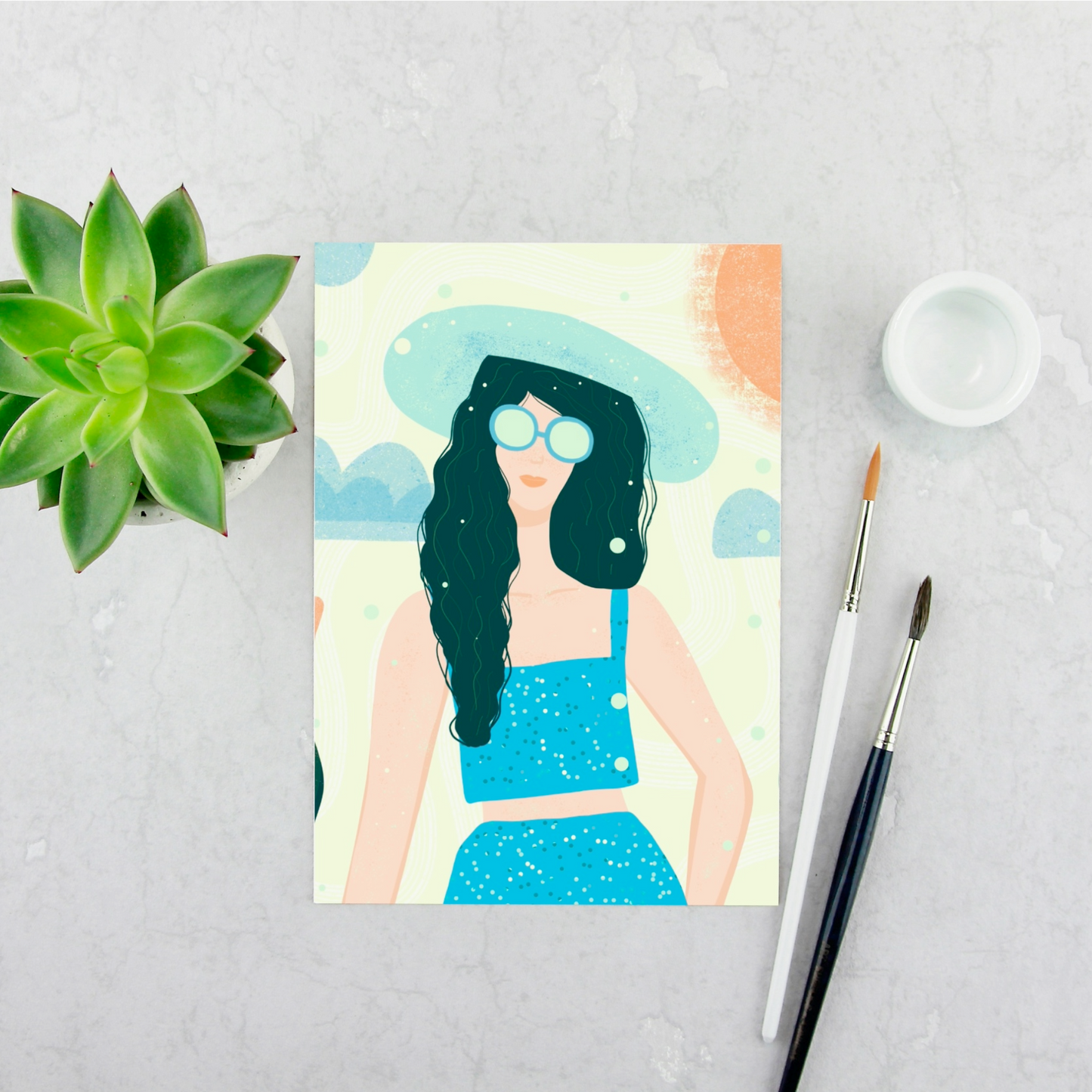 Sunny Days Girl Print