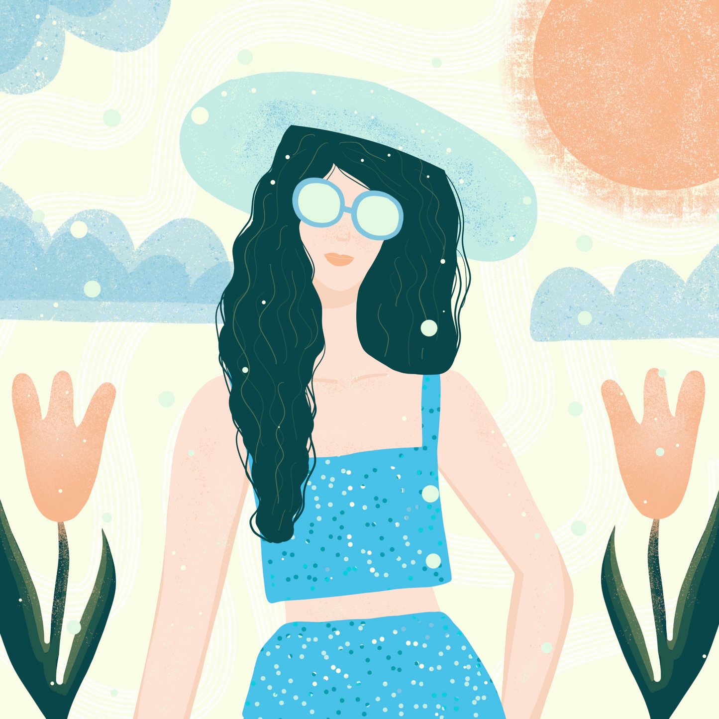 Sunny Days Girl Print