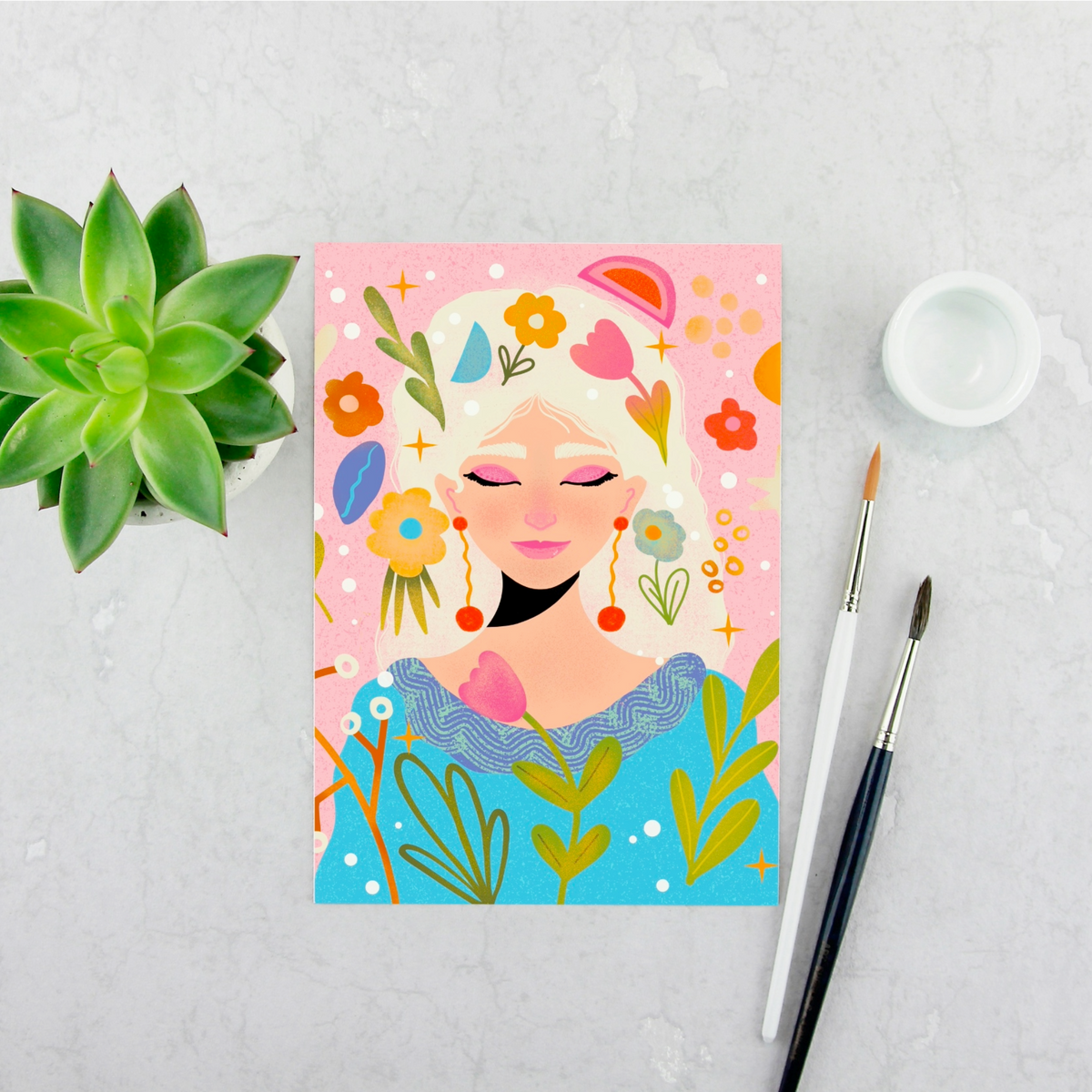 Flower Girl Print