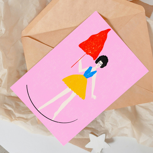Circus Girl Card