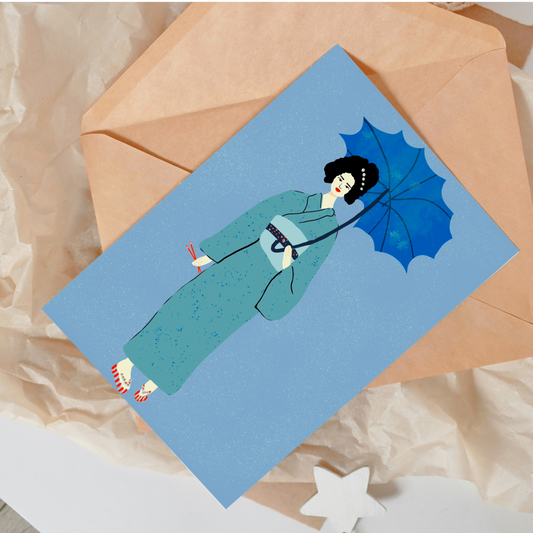 Japanese Lady Card