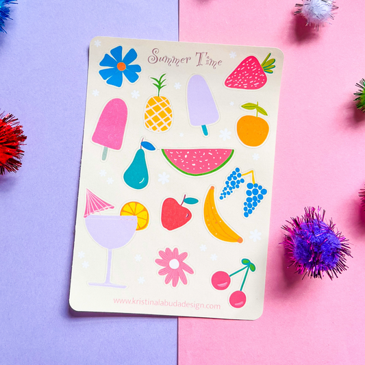 Summer Time Sticker Sheet