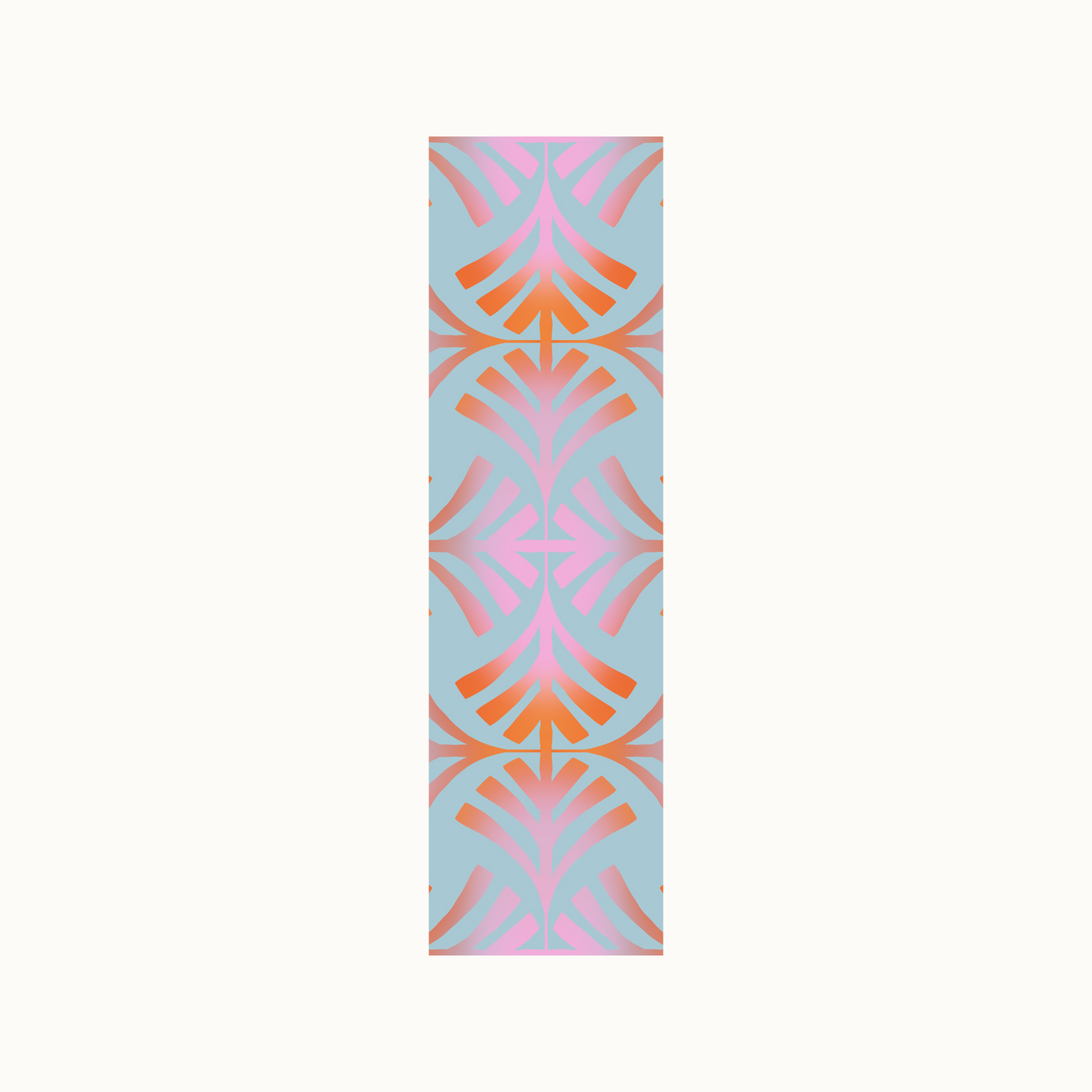 Geometric Pattern Pink Orange Bookmark