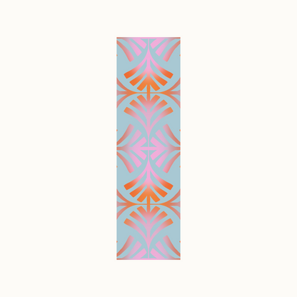 Geometric Pattern Pink Orange Bookmark