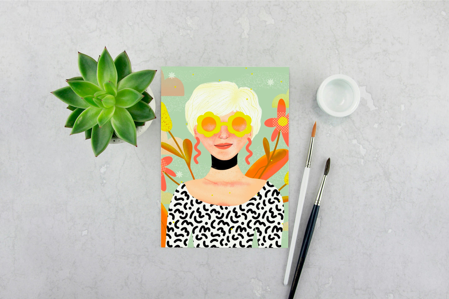 Groovy Sunglasses Print