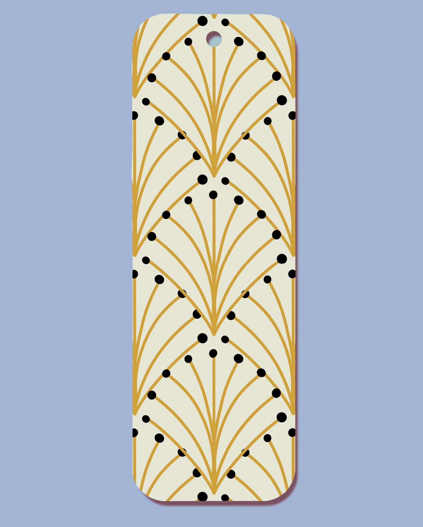 Geometric Yellow Black Bookmark